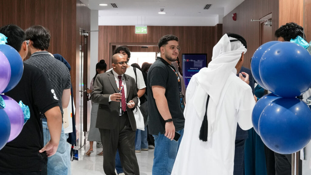 Students connecting during Orientation 2026 at Barzan University College in Doha, Qatar.