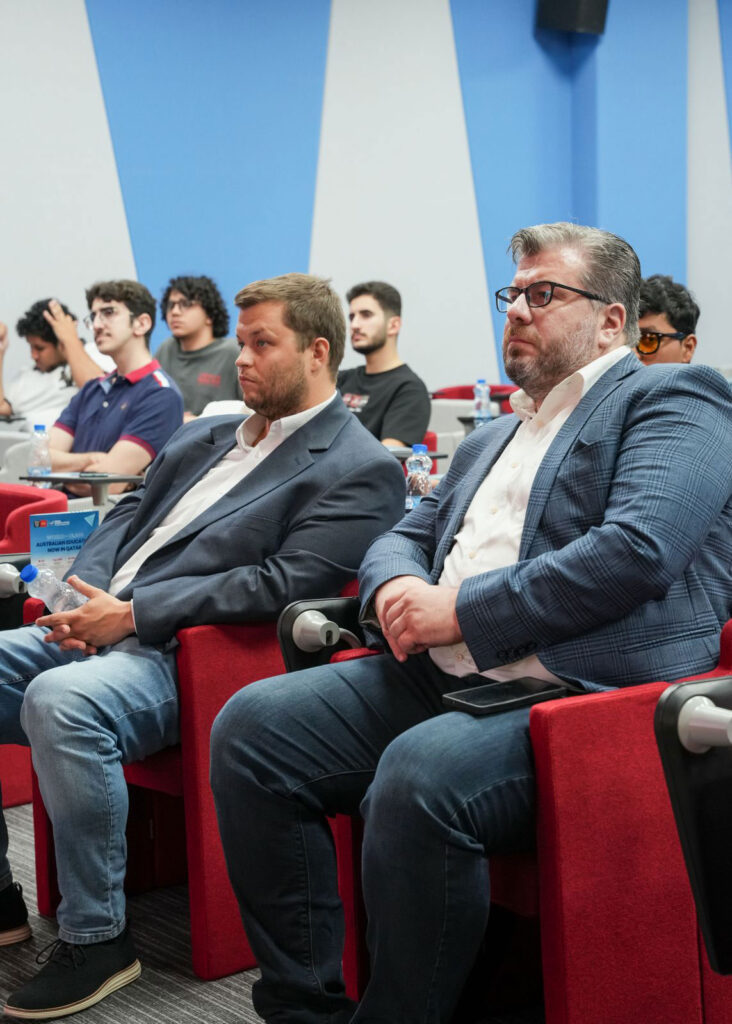 Guests and students attending the Future of Cybersecurity Careers Masterclass at Barzan University College