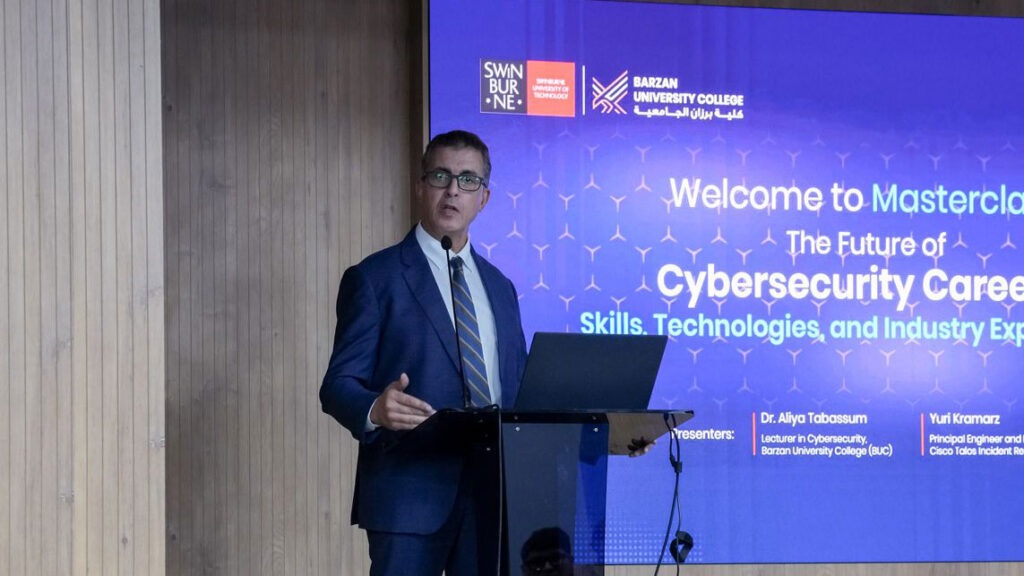 Future of Cybersecurity Careers Masterclass at Barzan University College in Qatar