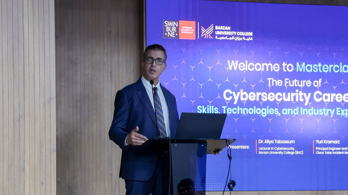 Future of Cybersecurity Careers Masterclass at Barzan University College in Qatar